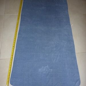 HERMES BLUE  Cotton Beach Towel Bath Mat Towel Blue 54X 28''